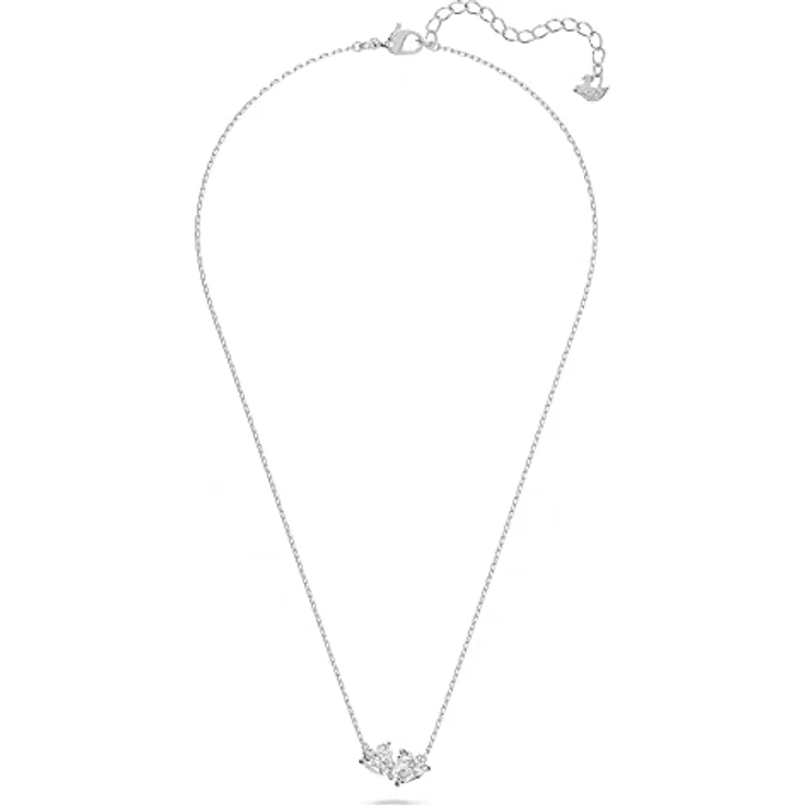 Swarovski Mesmera Soul Halskette, Herz, Weiss, Rhodiniert, mit funkelnden Kristallen und trendigem Design – Bild 2