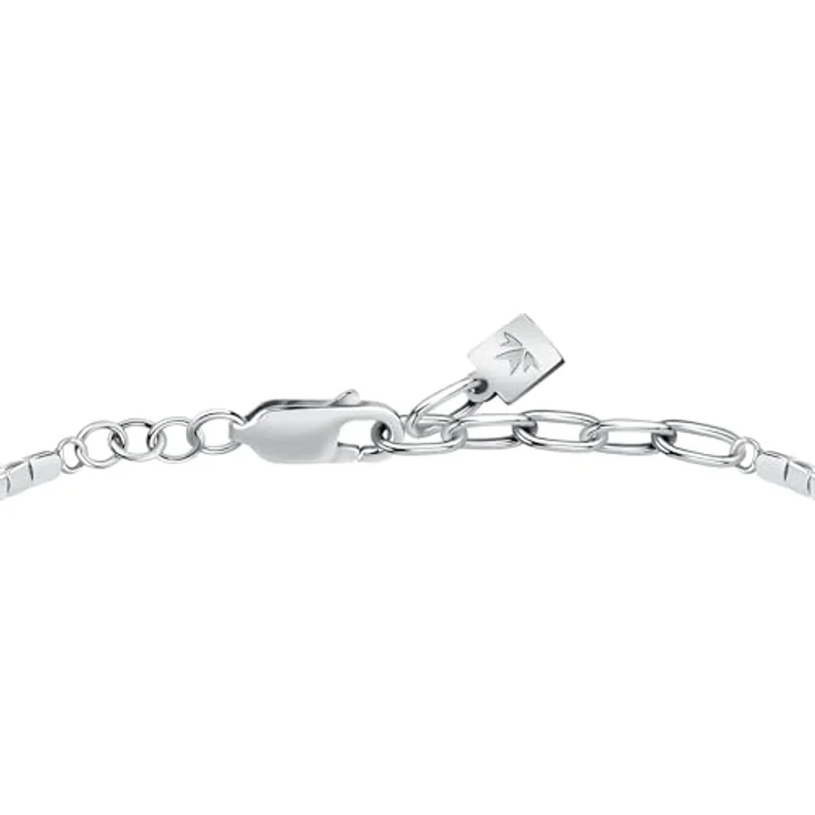 Morellato Herrenarmband SATT14, 925‰ Silber mit schwarzen Zirkonen, Tennis-Kollektion, 18+3,5 cm – Bild 3