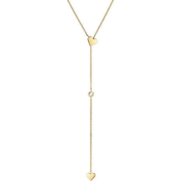 Tamaris TJ-0029-N-60, verstellbare Damen-Halskette aus Edelstahl IP Gold, Panzerkette, 71 cm Länge, Geschenkverpackung – Bild 1