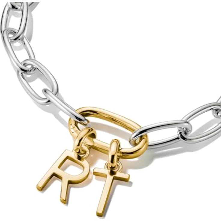 Thomas Sabo Charm Club Connect Charm-Anhänger Buchstabe T, 18k vergoldet, aus 925er recyceltem Silber mit flexibler Öse – Bild 2