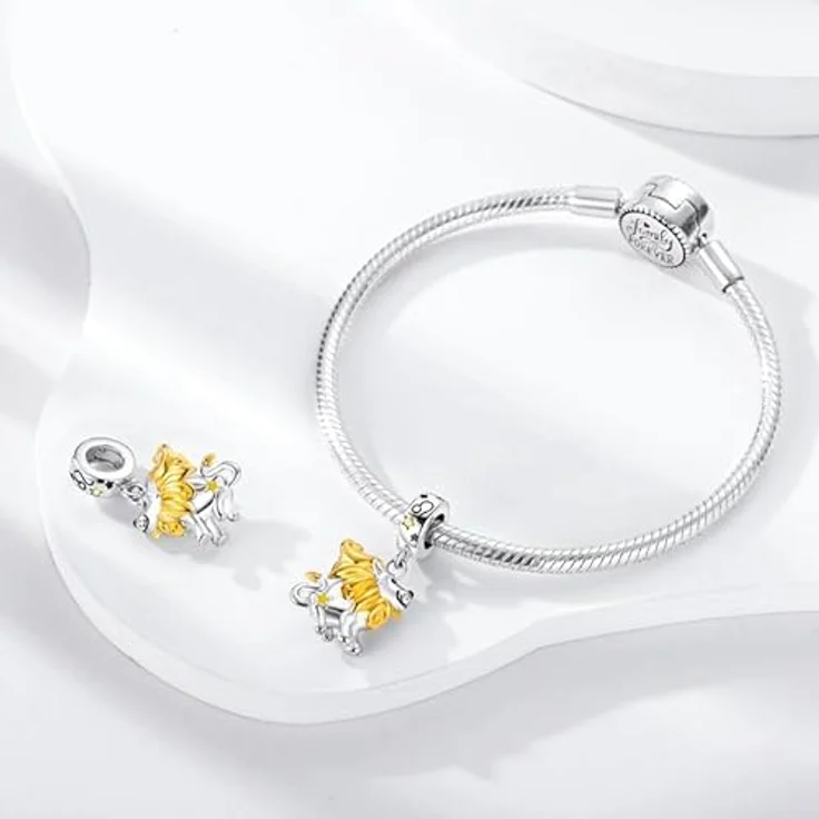 Pandach Charm Anhänger Sternzeichen aus 925 Sterling Silber, 12 Sternbilder Charms Beads für Pandora Armband und Halskette, kompatibel mit Europäischem Design – Bild 3