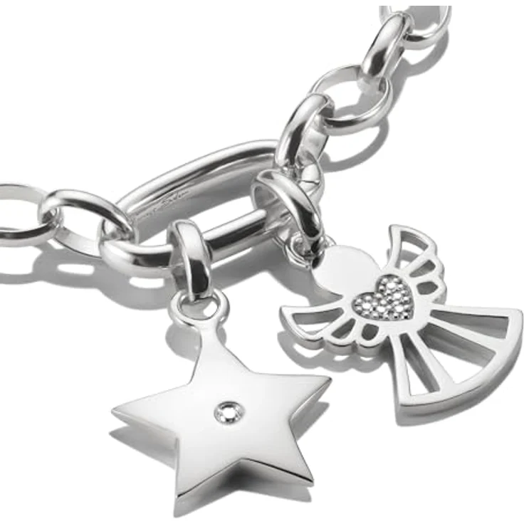 THOMAS SABO Charm-Einhänger Charm Beschützer der Liebe - Connect, mit Zirkonia (synth), aus recyceltem Silber 925, filigranes Design mit Herz – Bild 2