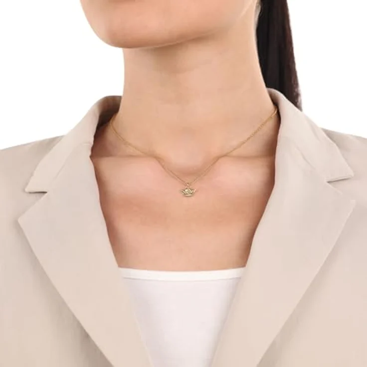 Amor Damen Motivanhänger "Engel", 925 Sterling Silber, gold, 1 cm, kommt in Schmuck Geschenk Box, 2039031 – Bild 2