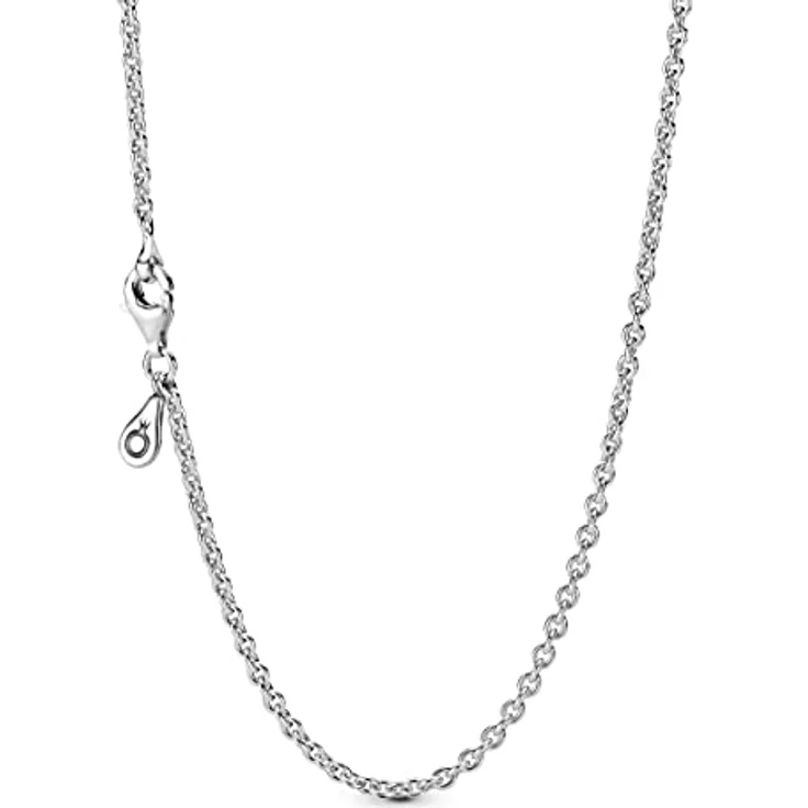 Pandora Kette Damen, Rundankerkette aus 925/- Sterling Silber, 2 mm Stärke, mit Karabiner-Verschluss – Bild 1
