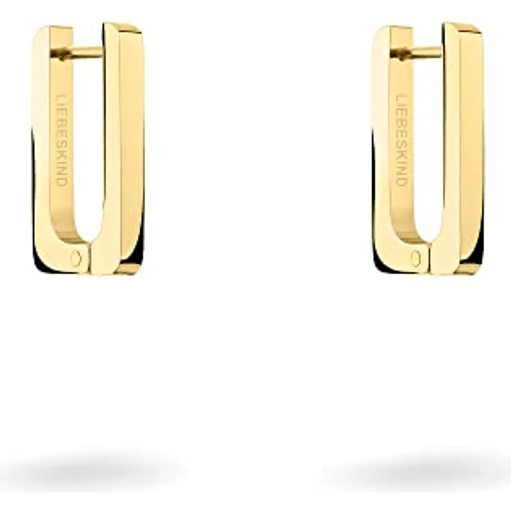LIEBESKIND BERLIN Damen Ohrringe, Edelstahl mit Link-Chain Details, 1,5-3 cm, Ohrhänger mit Schanierverschluss – Bild 4