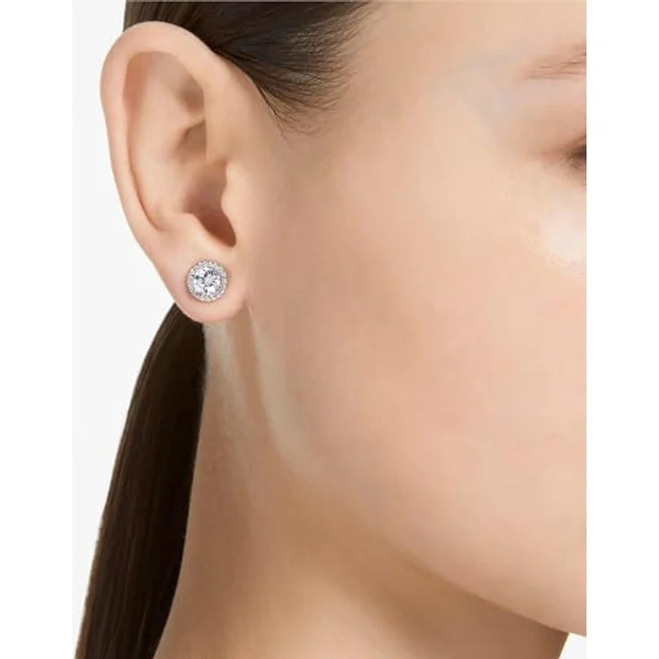 Swarovski Constella, Damen-Ohrringe mit klaren Kristallen, rhodiniertes Metall, Einheitsgröße, Zirkonia – Bild 4