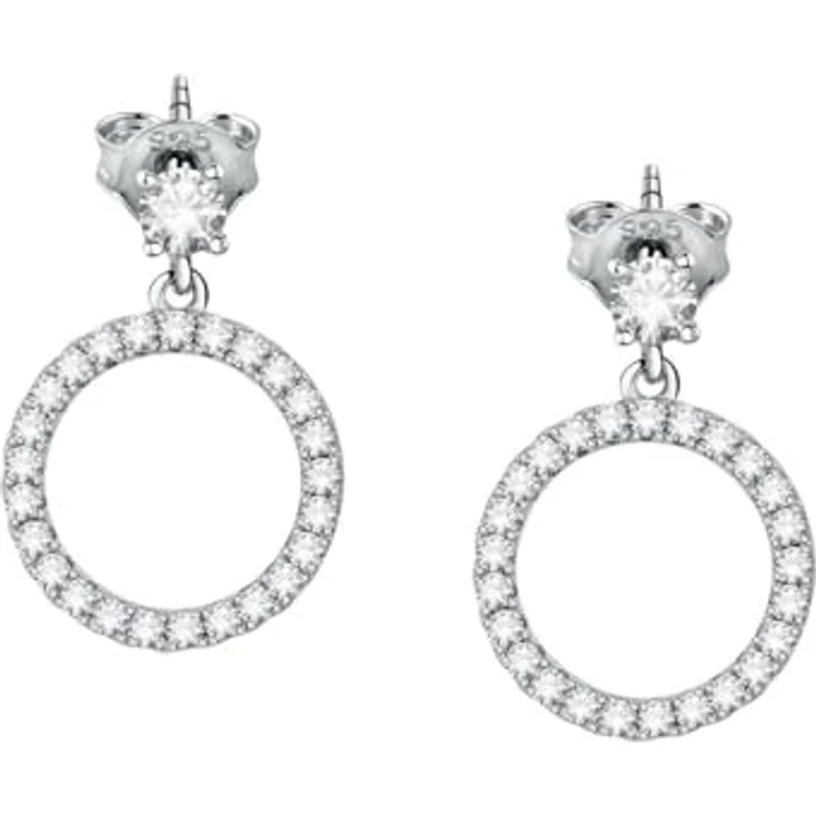 CHRIST Damen-Ohrhänger 925er Silber, recycelter Zirkonia, One Size, Silber 89080444 – Bild 4