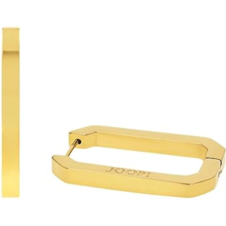 JOOP! Creolen Edelstahl Damen Ohrschmuck, 2,6 cm, Gold, mit Scharnierverschluss, in Schmuck Geschenk Box, 2035036 – Bild 5