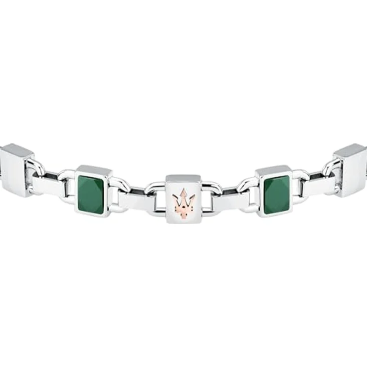 Maserati Herrenarmband CERAMIC-Kollektion, aus Stahl und Keramik, 19 + 3 cm, mit Trident-Logo, elegantes Geschenk für Männer – Bild 2