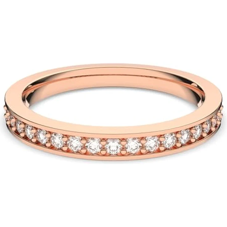 SWAROVSKI Damenring - Edelstahl Kristall, roségold plattiert, Ringgröße 58, 5032901 – Bild 1
