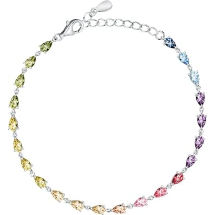 CHRIST Damen-Armband 925er Silber mit recyceltem Zirkonia, One Size