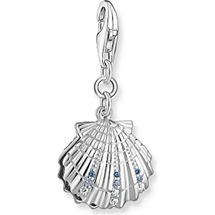 THOMAS SABO Charm-Anhänger Muschel, 925 Sterlingsilber, Karabinerhaken, Charm Club – Bild 1