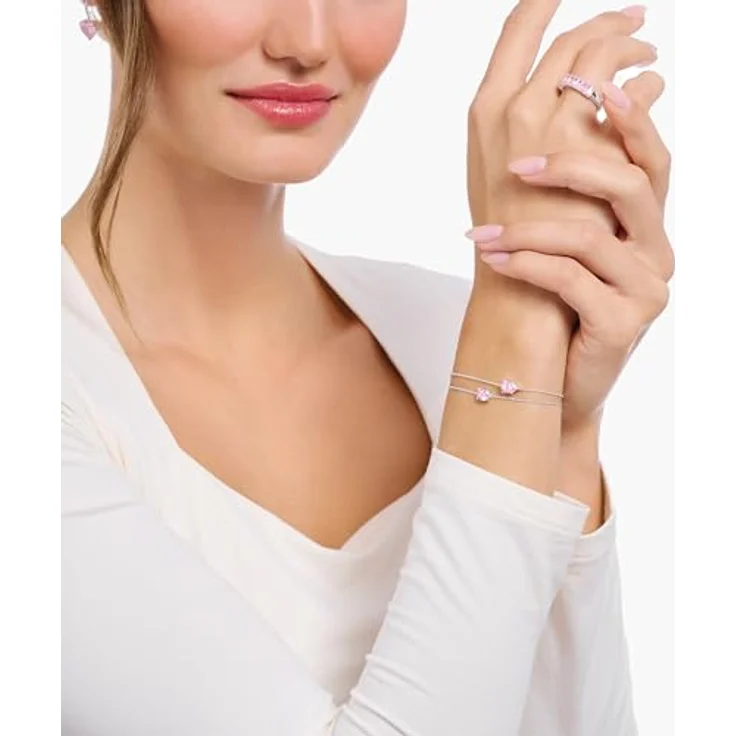 Thomas Sabo A2156-051-9, Damen-Armband aus vergoldetem 925er Sterlingsilber mit weißem Zirkonia-Anhänger – Bild 2
