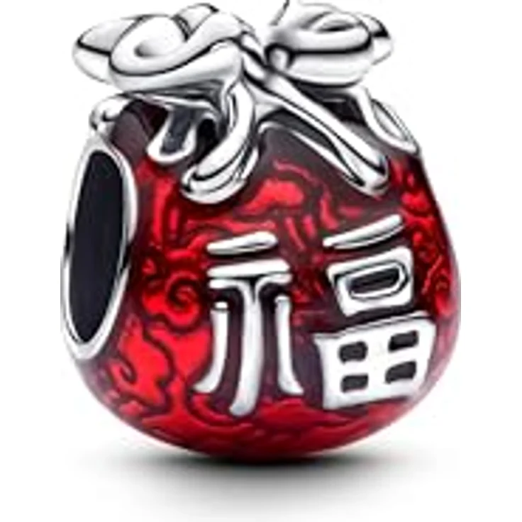 PANDORA ME Geflügeltes Herz Mini-Charm-Anhänger aus Sterling Silber mit schwarzem künstlichen Kristall, kompatibel mit Moments und ME Armbändern, 793626C01 – Bild 1