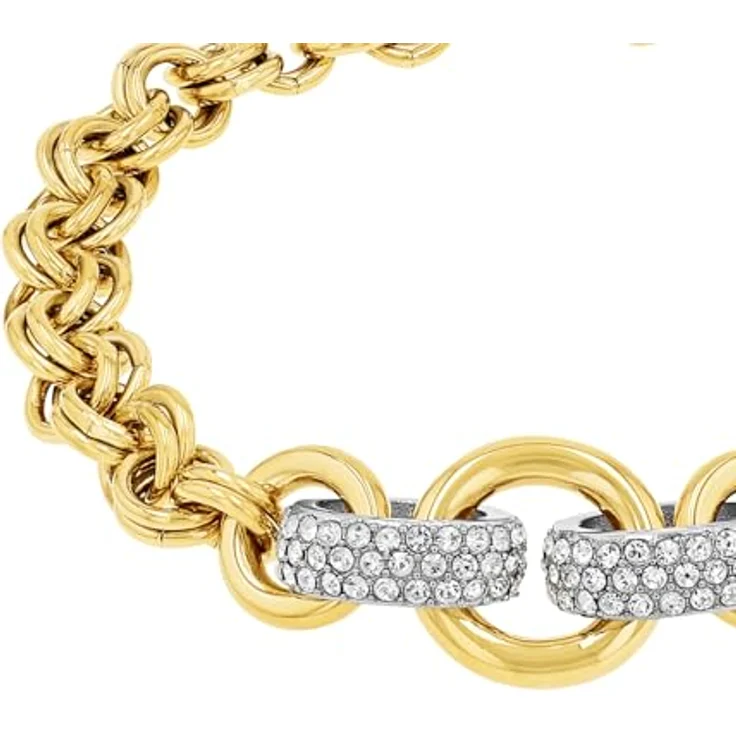 Joop! Damen Armband Edelstahl, Bicolor mit synth. Zirkonia, Längenverstellbar 19+3 cm, in Schmuck Geschenk Box – Bild 3