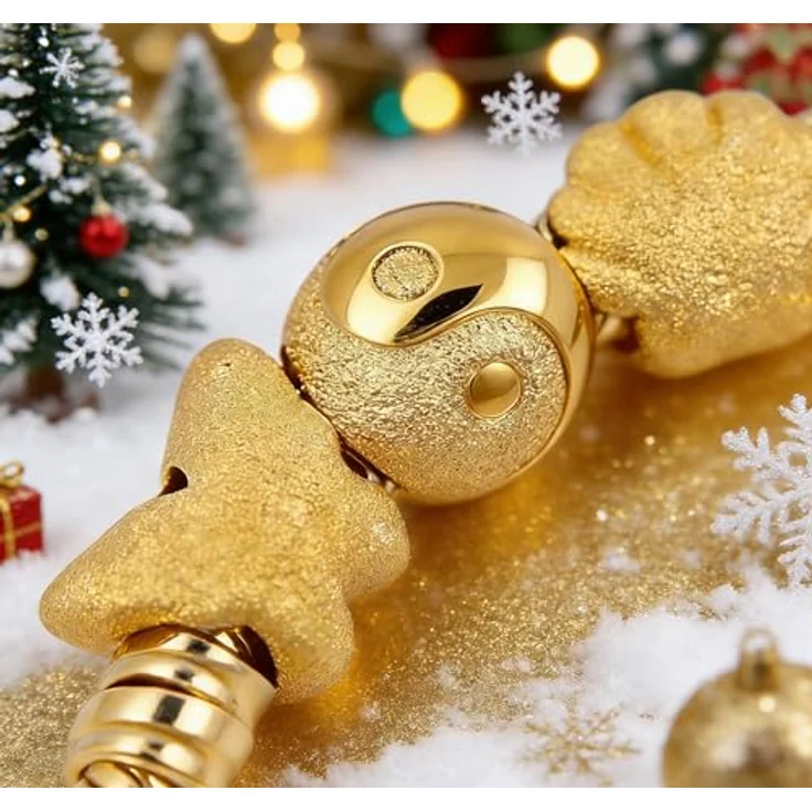 Anduonie Charms Silber 925 Charm Gold Stopper Beads, roter Yin und Yang Anhänger, kompatibel mit europäischen Armbändern und Halsketten für Frauen – Bild 4