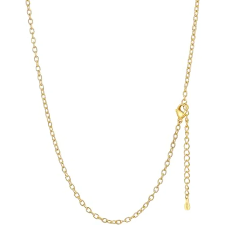 FaithHeart Rolokette Gold, 60CM Edelstahlkette für Damen und Herren, 2,5MM breit, hautverträglich, ohne Anhänger, ideale Freundschaftskette für Geschenke – Bild 1