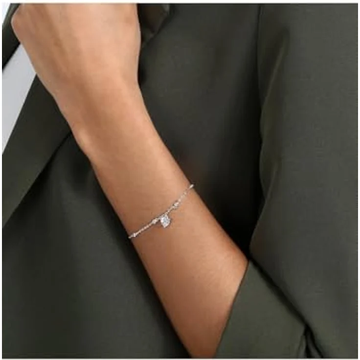 CHRIST Damen-Armband 925er Silber, recycelte Zirkonia, One Size – Bild 4