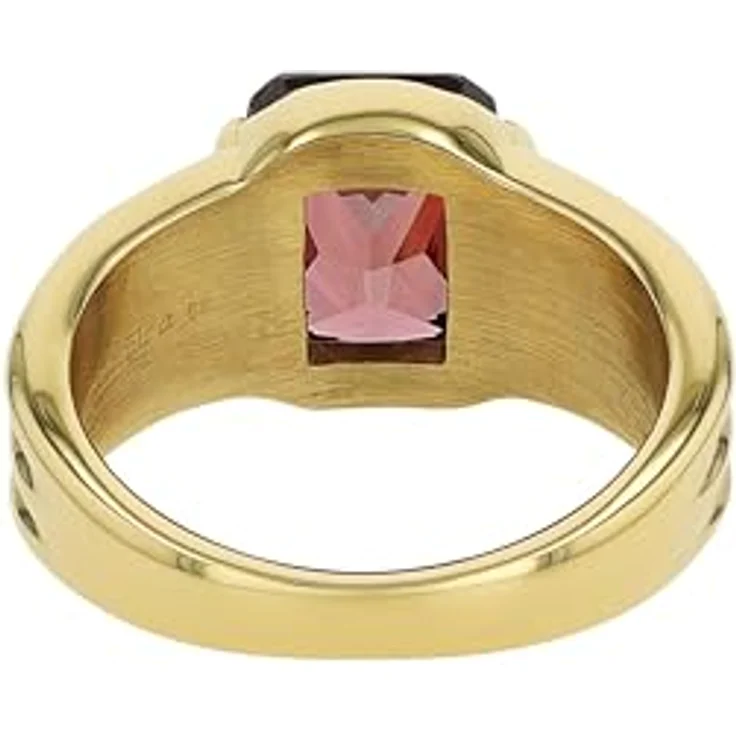 JOOP! Damenring aus Edelstahl, 11 mm, mit Zirkonia, gold, in Geschenkbox – Bild 3
