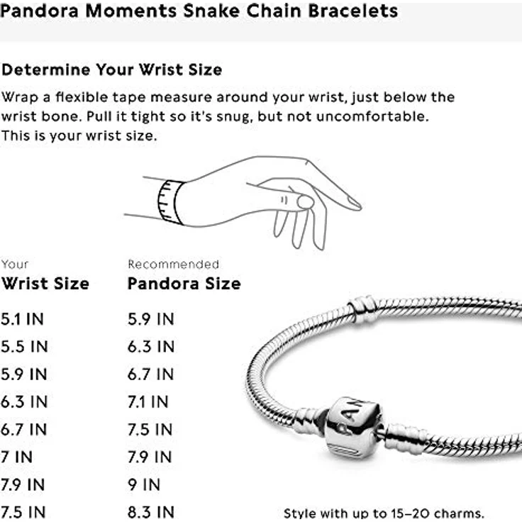 Pandora Charm-Armband 925 Silber, 20cm, Modell 590702HV – Bild 7