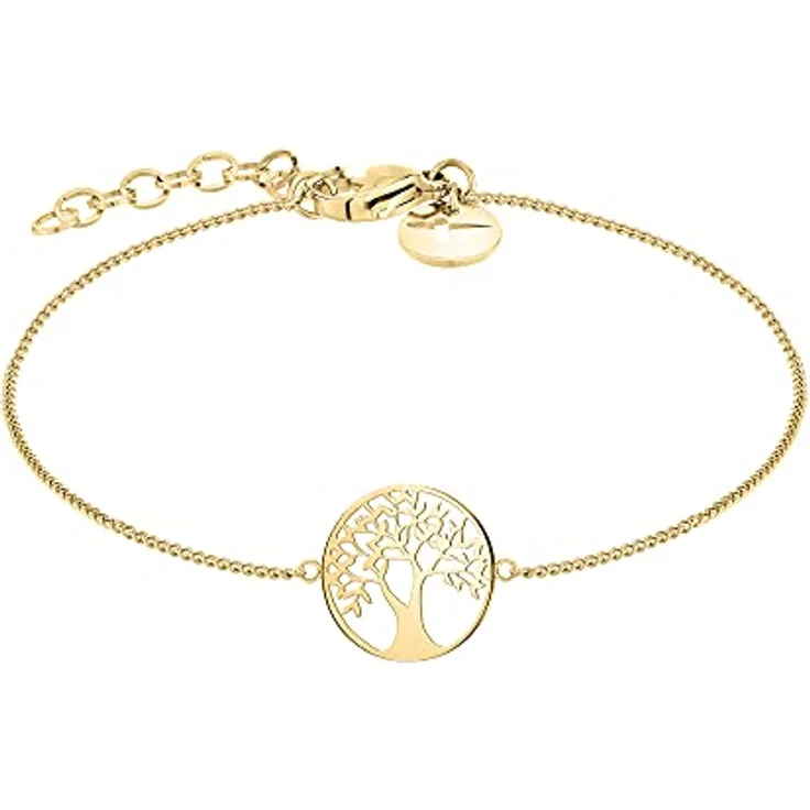 Tamaris Armband TJ-0093-B-21, Edelstahl IP Gold mit Lebensbaum Anhänger, verstellbar 17-21 cm – Bild 1