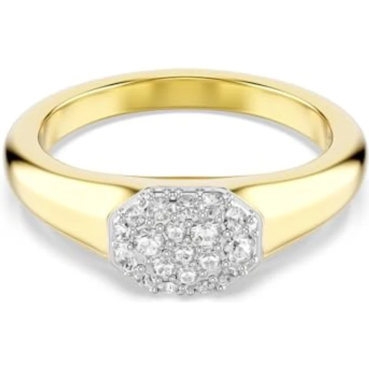 Swarovski Fingerring, vergoldet mit Swarovski-Kristall – Bild 1