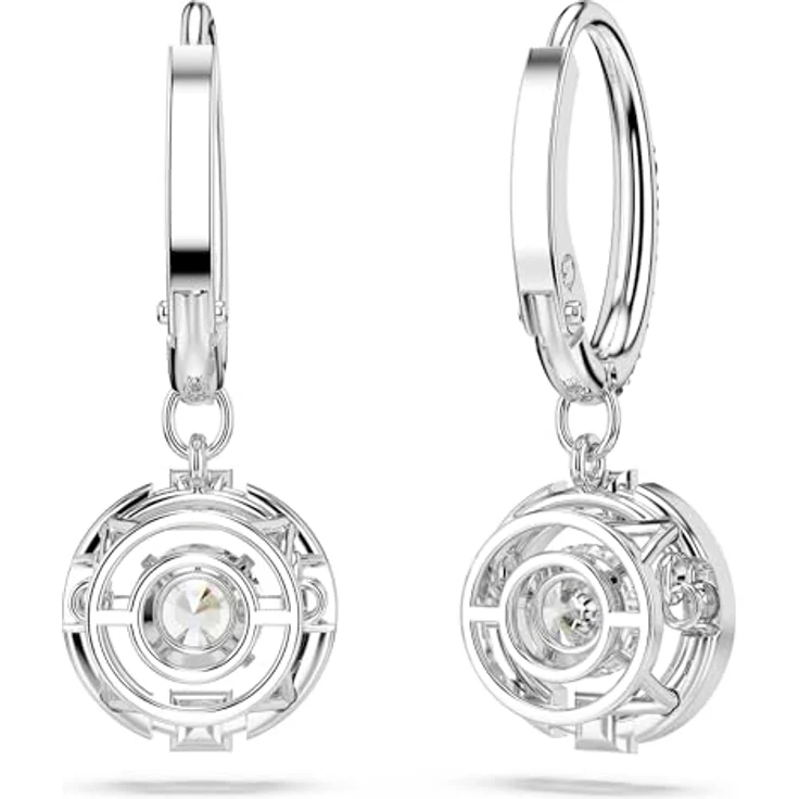 Swarovski Ohrstecker Una Sparkling Dc 5504652, Metall mit Kristallen, Druckverschluss, 2,6 cm lang, 1 cm breit – Bild 4