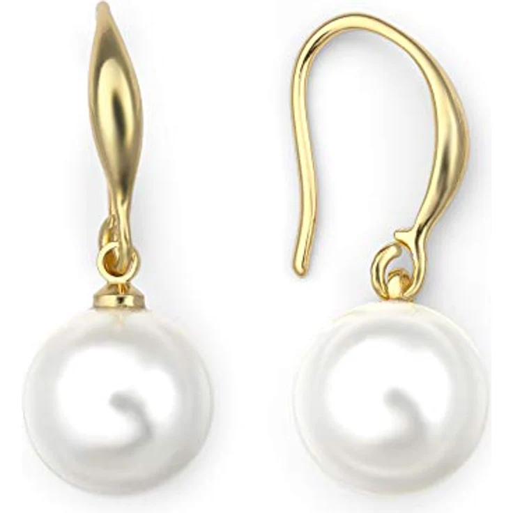 Heideman Ohrringe Nepta Damen, hochwertige Edelstahl Ohrhänger in Silber, Gold und Roségold mit 10mm Perle - hypoallergen und poliert – Bild 1