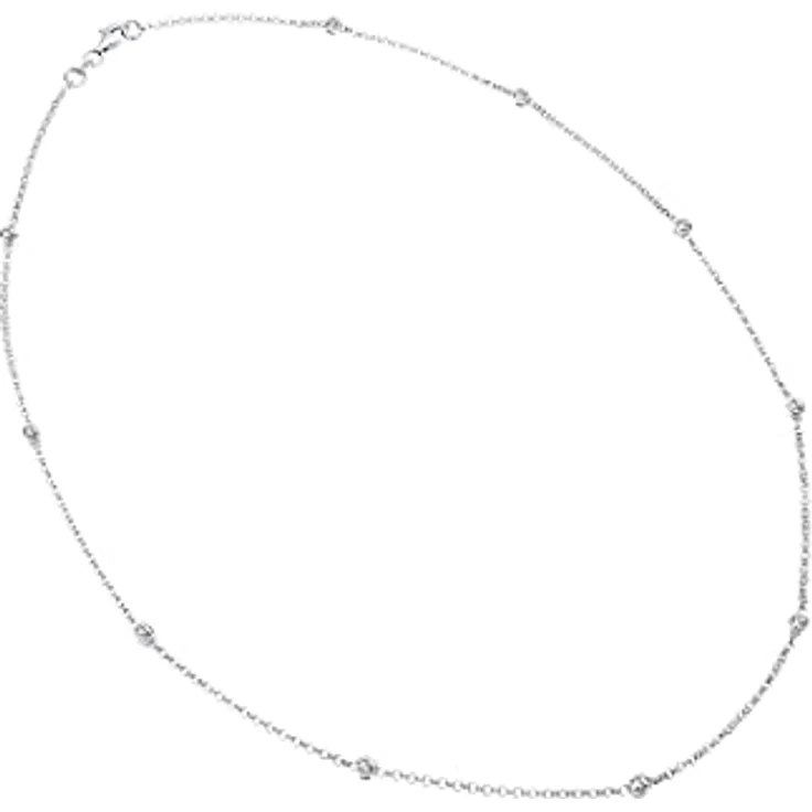 Elli Halskette Damen Solitär mit Glaskristallen, 925 Sterling Silber, handgefertigt und anlaufgeschützt – Bild 4