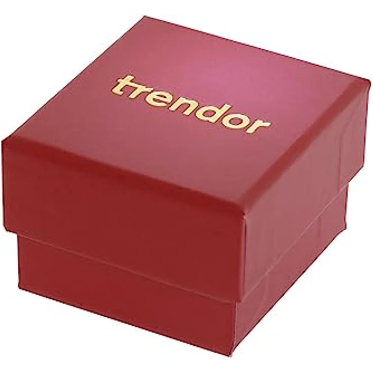 trendor Damenring 925 Silber Vergoldet Bicolor Zirkonia-Ring, filigran und elegant, Ringgröße 60/19,1 – Bild 5