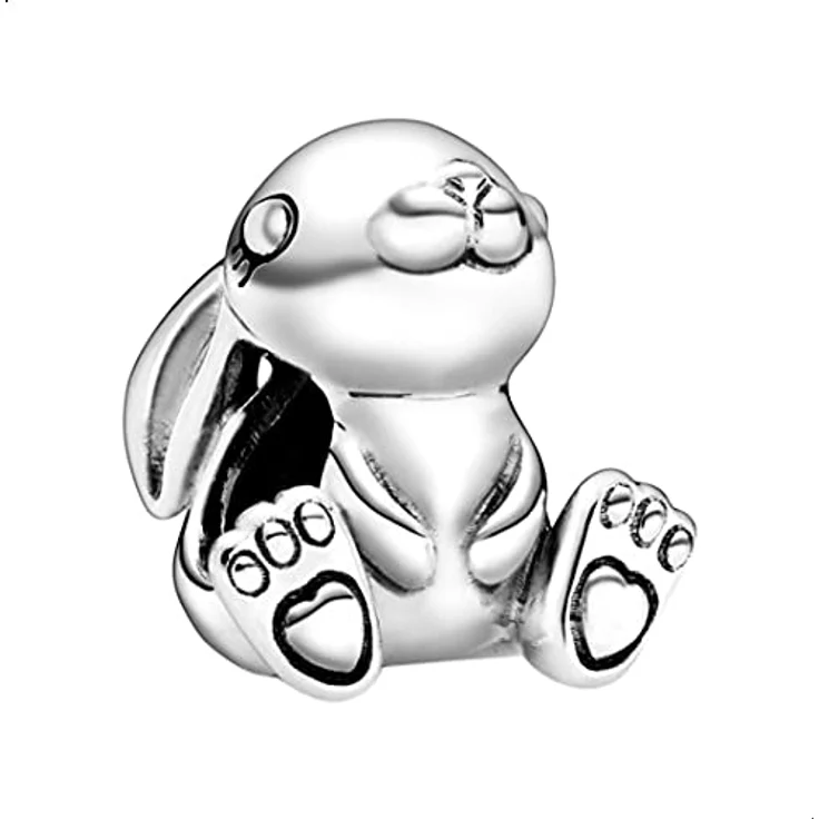 PANDORA Charm Nini der Hase, Sterling-Silber Bead für Pandora Moments Armbänder – Bild 1