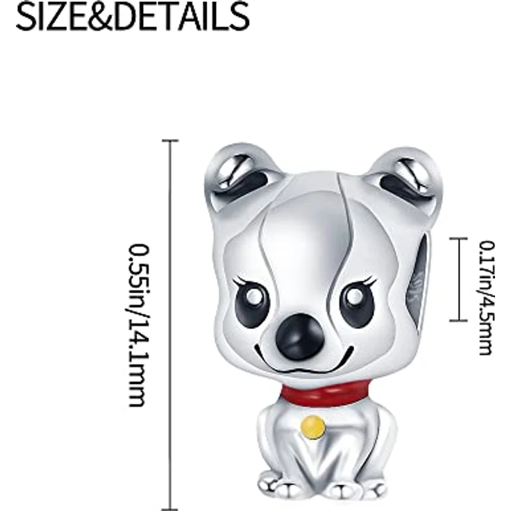 Pandach Damen Charm Anhänger, 925 Sterling Silber mit Zirkonia-Steinen, kompatibel mit europäischen Armbändern und Halsketten für Frauen und Mädchen – Bild 5