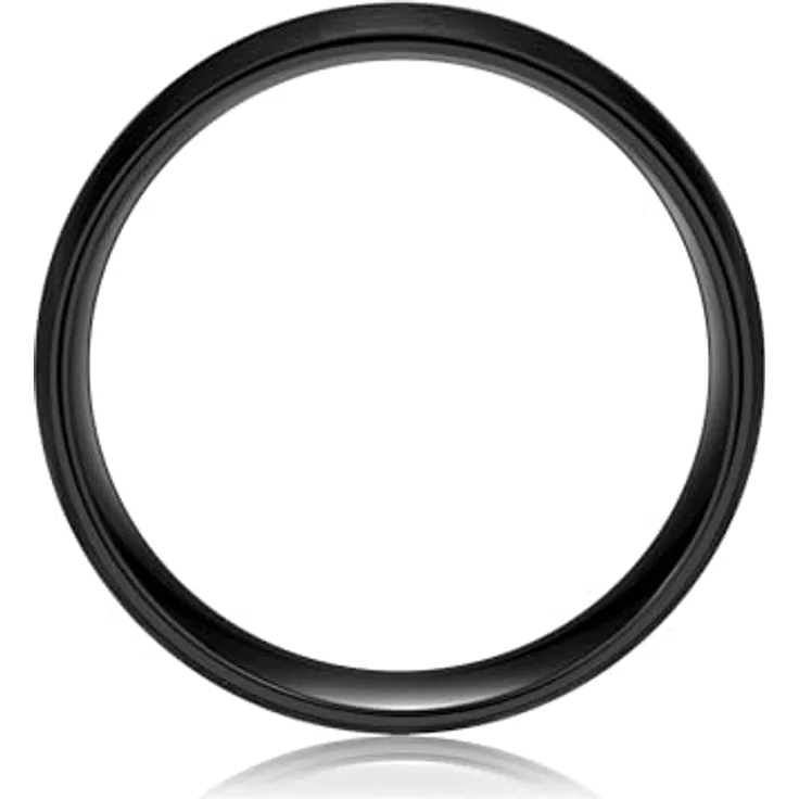 True Rebels Herren Ring aus schwarz rhodiniertem Edelstahl, breiter Bandring (6,7 mm), kratzfest und wassertauglich – Bild 3