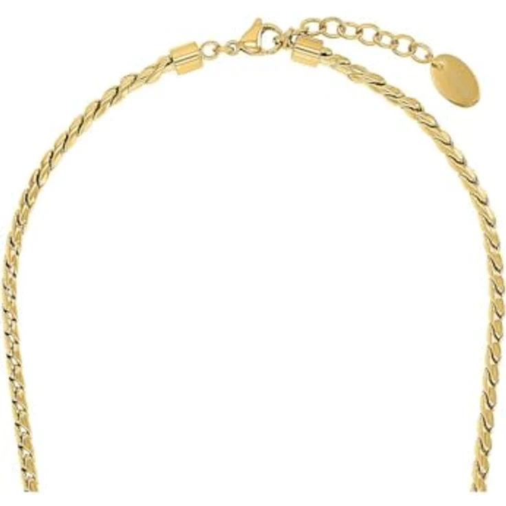 s.Oliver Damen-Kette Edelstahl, One Size, goldfarbig, zeitloser Schmuck – Bild 3