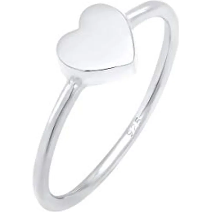 Elli Damenring Herz Liebe Filigran aus 925 Sterling Silber, anlaufgeschützt – Handgefertigter Schmuck für besondere Anlässe