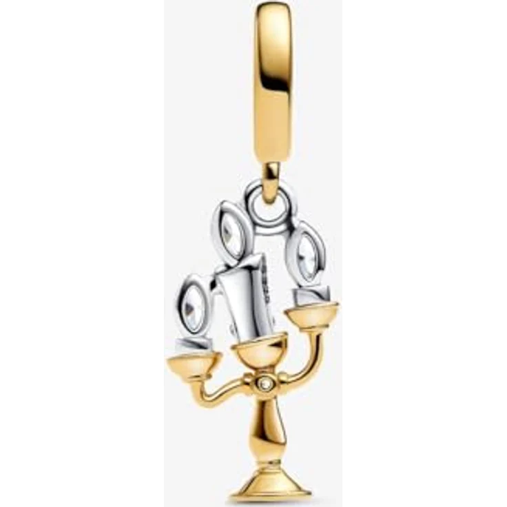 PANDORA Funkelnde Sternschnuppe Charm, Sterling Silber mit 14k vergoldeter Metalllegierung und Zirkonia, kompatibel mit Moments, Maße: 10 x 11,6 x 11,2 mm, 762202C01 – Bild 2