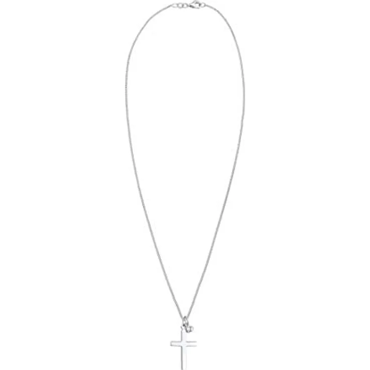Elli Halskette Damen Kreuz Anhänger, 925 Sterling Silber mit Swarovski Kristall, zeitloses Design – Bild 3