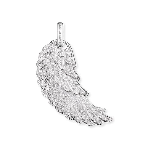 Engelsrufer Damen Anhänger 925 Sterling Silber rhodiniert, filigraner Engelsflügel, nickelfrei, ideal für Kette, mit Geschenkverpackung