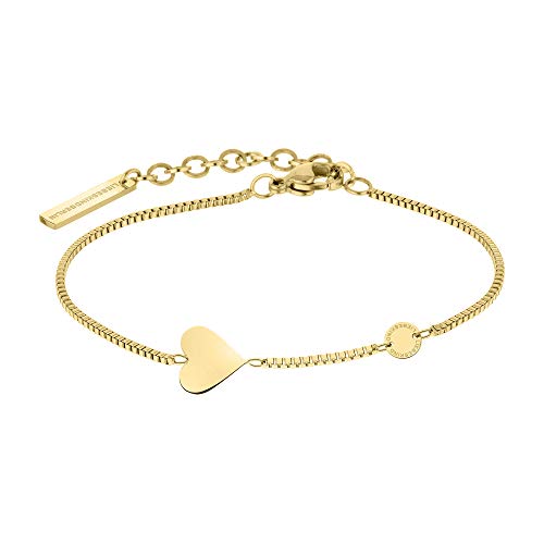 LIEBESKIND Berlin Damen-Armband, zeitloses Design in Gold, ideales Geschenk für jeden Anlass