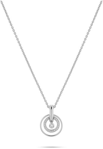 JETTE Damen-Halskette 925er Silber, Recycling-Zirkonia, One Size, Silber 32028444