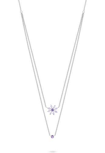 JETTE Damen-Kette 925er Silber, recycelter Zirkonia, One Size, Silber