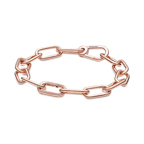 PANDORA ME Armband "Gliederkette", 14k rosévergoldet, 17,5 cm, mit drei zu öffnenden Connectors und Karabinerverschluss