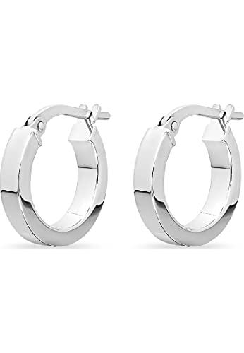 FAVS Damen-Creolen 925er Silber, klassischer Ohrschmuck mit 20 mm Durchmesser und Geschenkbox, Silber 32019478