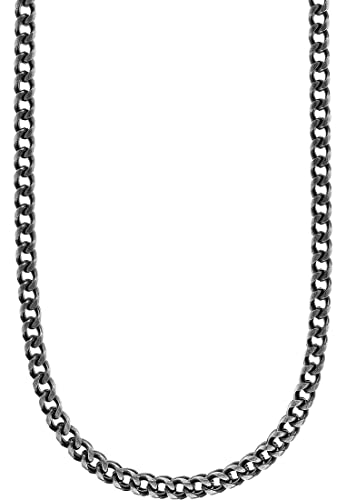 FAVS Herren-Kette Edelstahl, 60 cm lang, 0,6 cm breit, 6,5 mm stark, in Geschenkbox