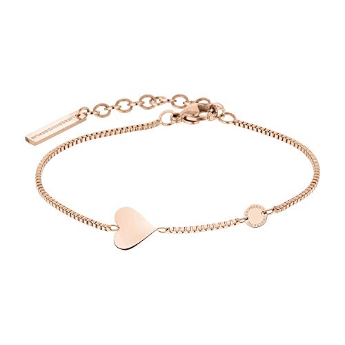 LIEBESKIND Berlin Armband (Roségold), zeitloses Design für Damen, ideales Geschenk für jeden Anlass