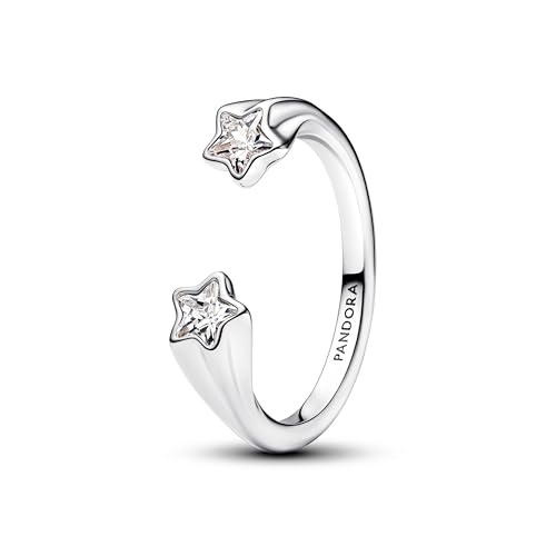 Pandora Damenring Moments 193582C01-58, eleganter Silberring für Damen mit schickem Design