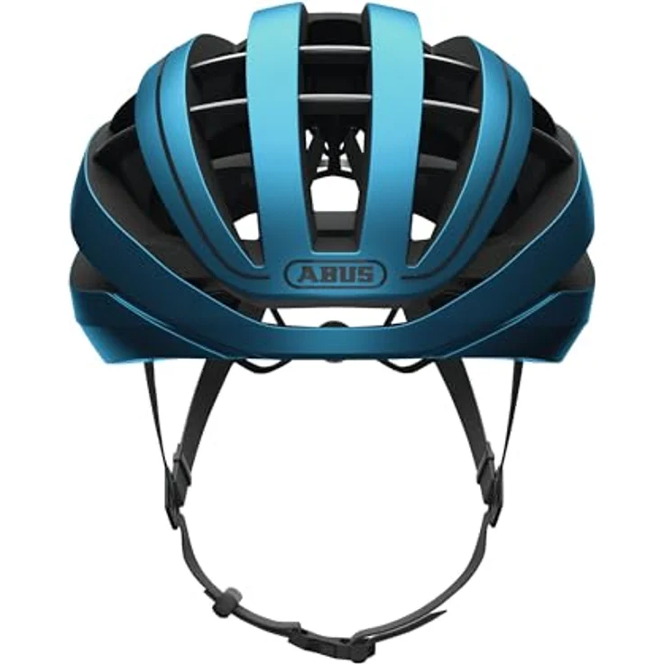 ABUS Aventor Steel Blue S, Fahrradhelm mit optimaler Belüftung und hohem Tragekomfort für Radsportler – Bild 2