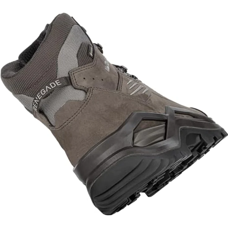 LOWA RENEGADE EVO GTX MID W, wasserdichte Wanderschuhe für breite Füße, espresso/seegras, 42.5 – Bild 2