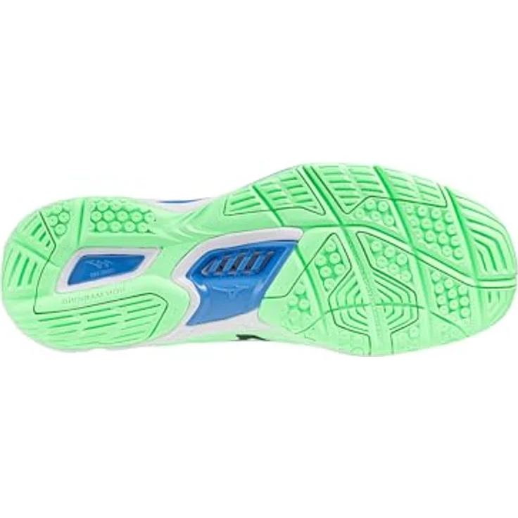 Mizuno Wave Lightning Neo 3, Laufschuhe mit Mizuno Enerzy NXT Dämpfung, Neo Mint/Black/Frontier Blue, Größe 40.0 – Bild 3