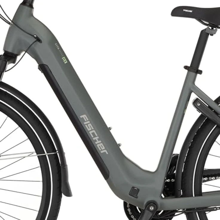 FISCHER E-Bike City CITA MOVE 01 W, 28 Zoll, grau matt, Rahmenhöhe 48 cm, 474 Wh Akku, Heckmotor, 8-Gang Kettenschaltung, hydraulische Scheibenbremsen – Bild 6